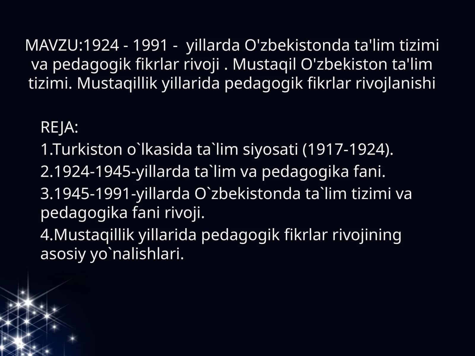Pedagogika fani rivoji 1