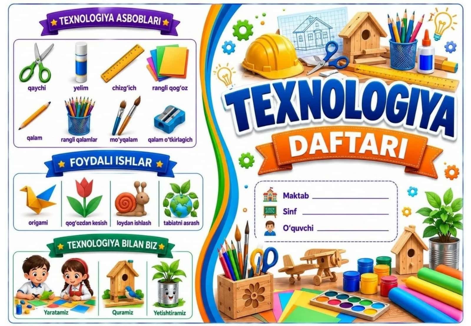 Texnologiya fanidan daftar muqovasi 1
