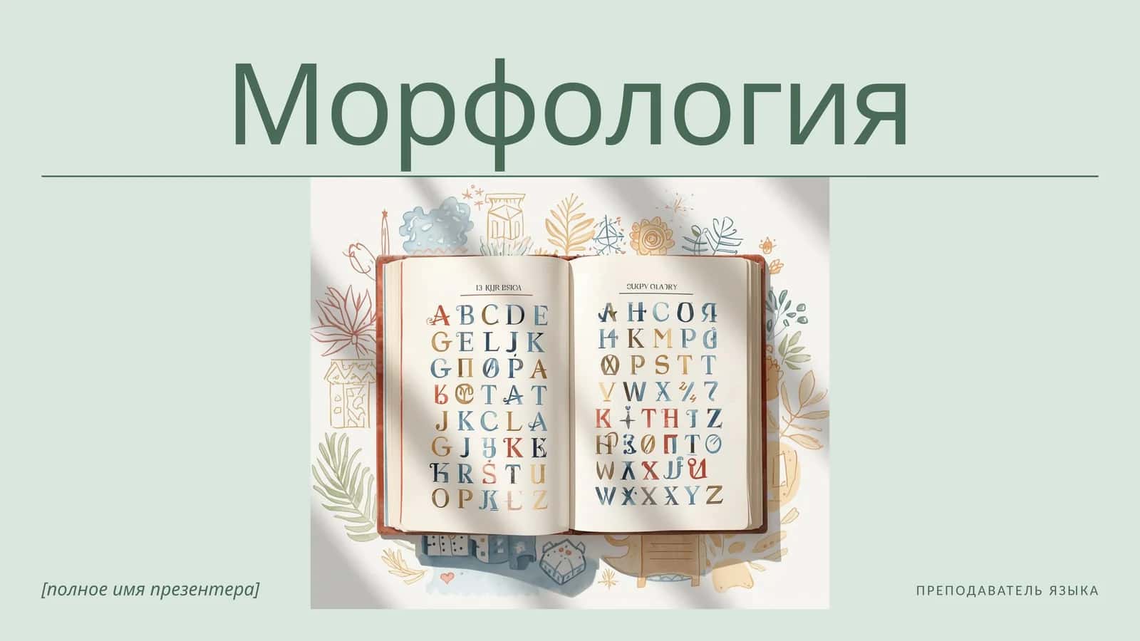 Морфология 1