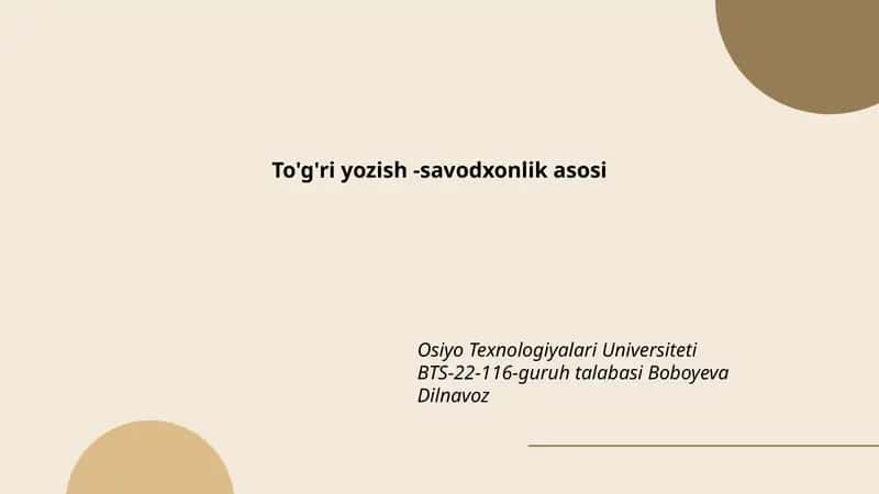 O'zbek tili imlo qoidalari 1