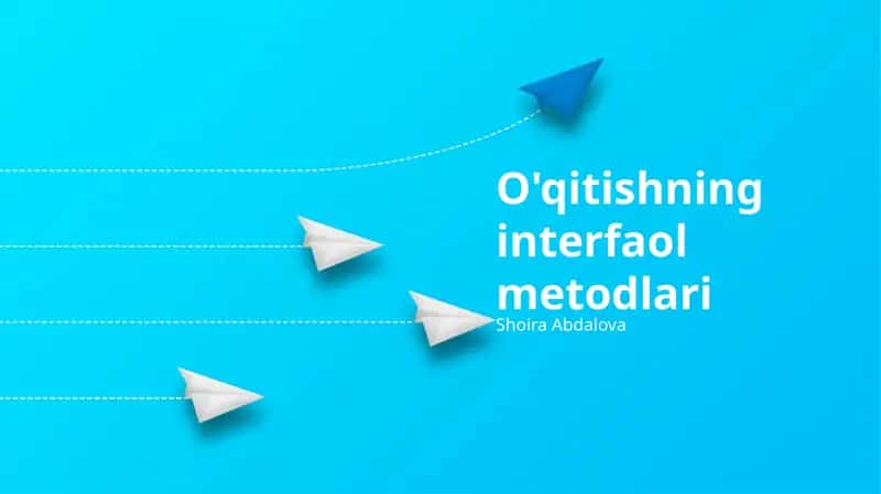 O'qitishning interfaol metodlari 1