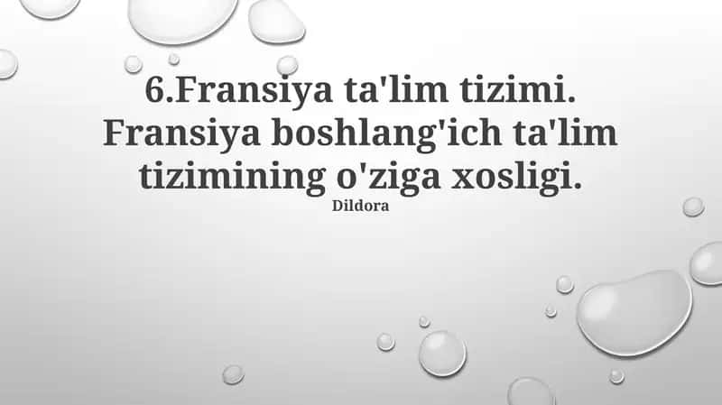 Fransiya ta'lim tizimi 1