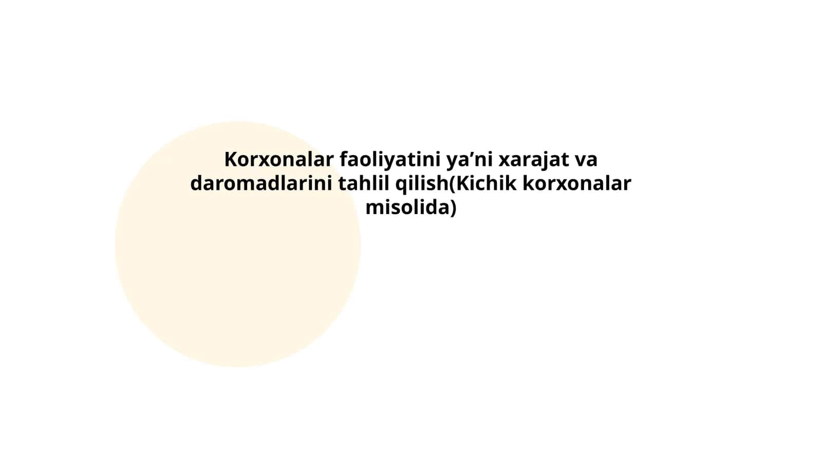 Kirim va chiqimlarni rejalashtirish 1