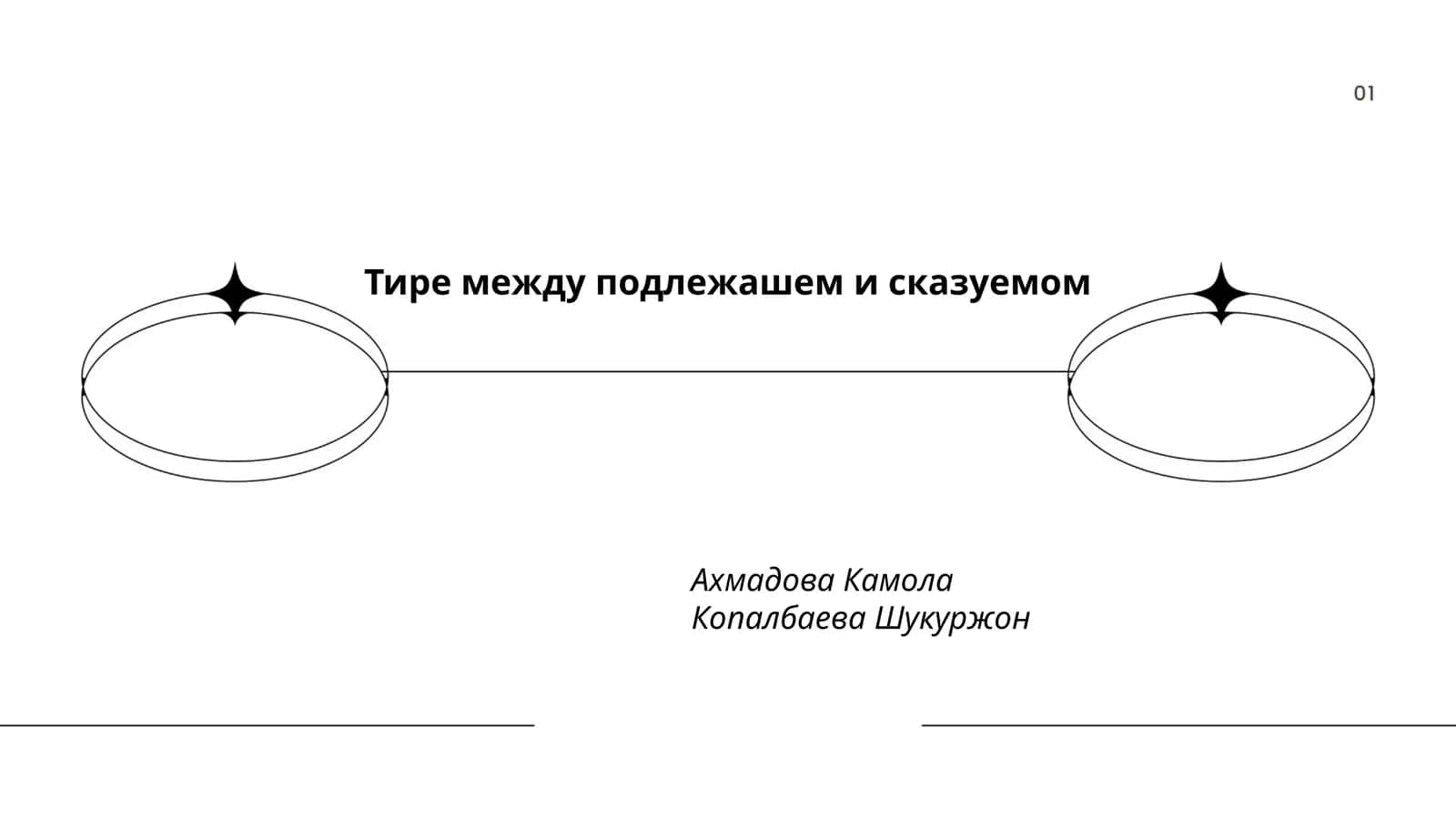 Тире между подлежашем и сказуемом 1