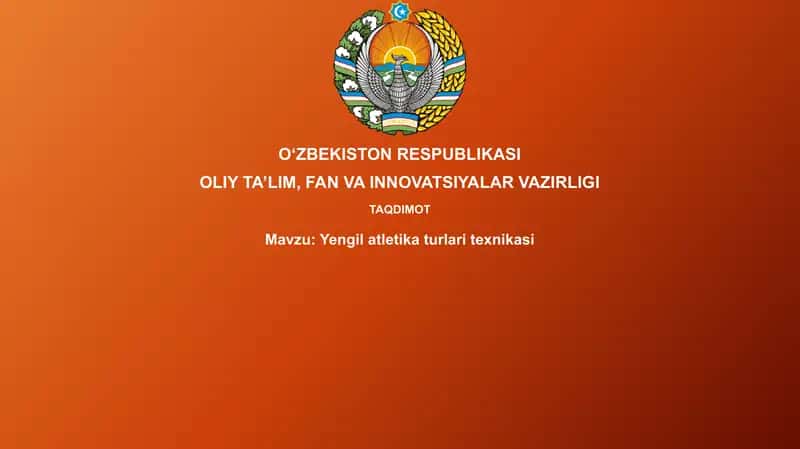 Yengilatletika turlari texnikasi 1
