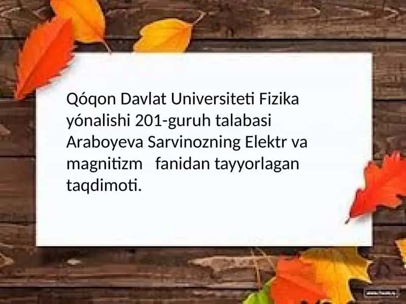 Dielektriklar haqida umumiy tushuncha 1