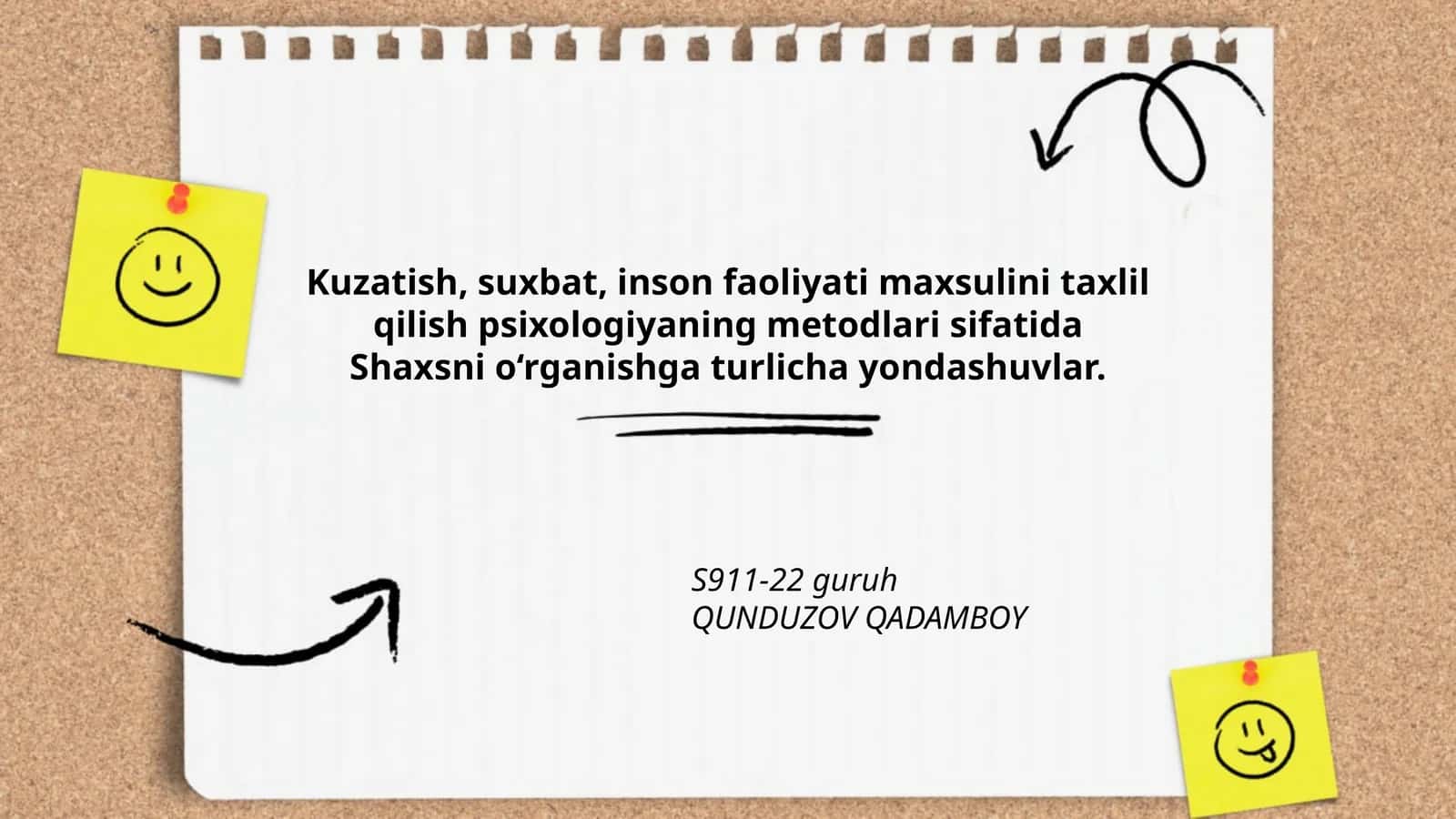 Kuzatish metodlari 1