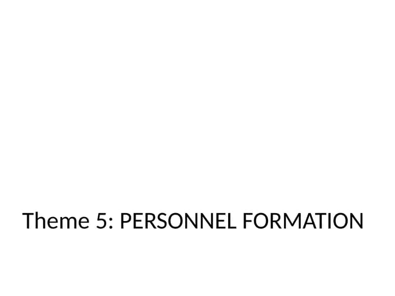 Personnelselection and recruitment system 1