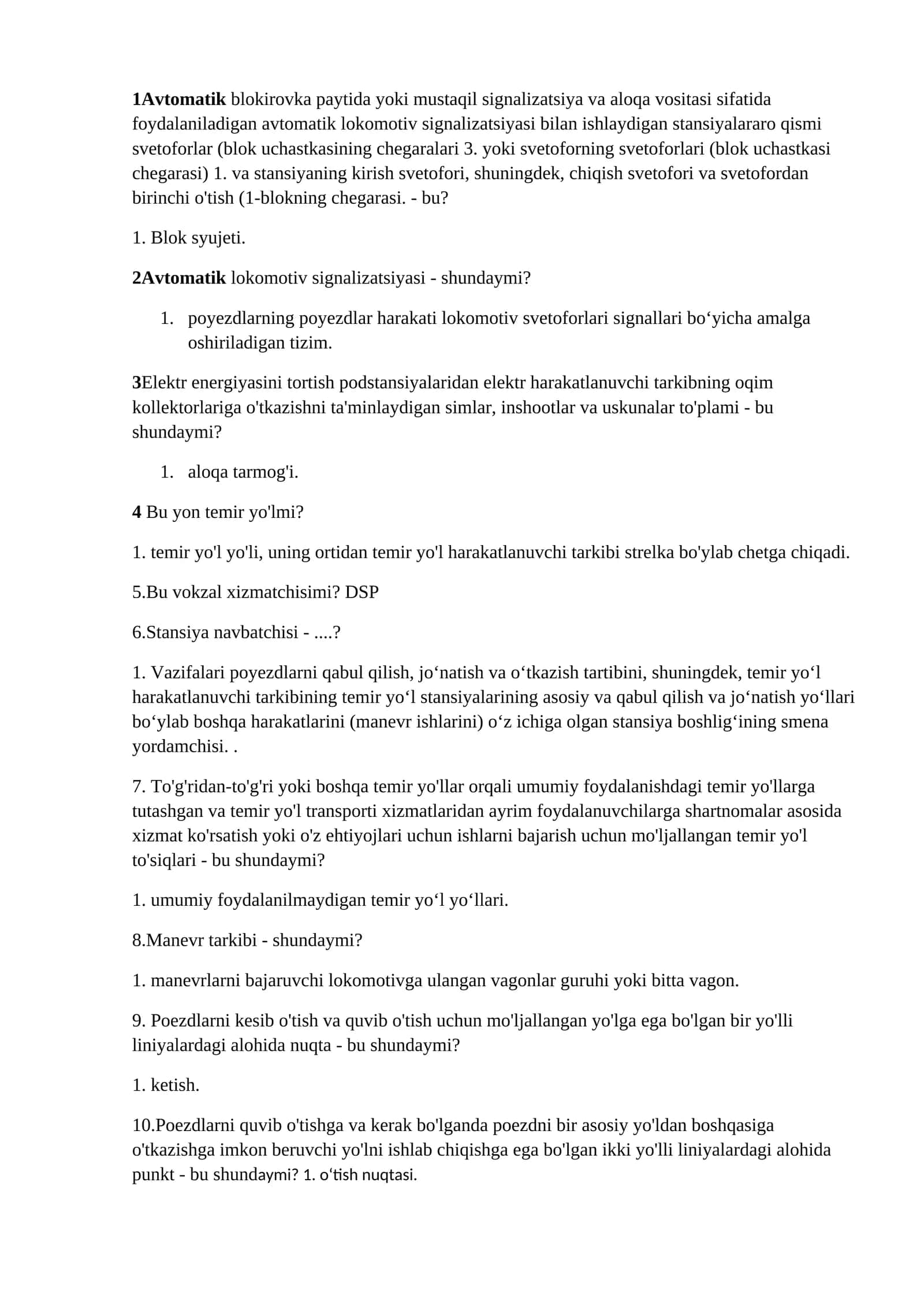 Avtomatik lokomotiv signalizatsiyasi 1