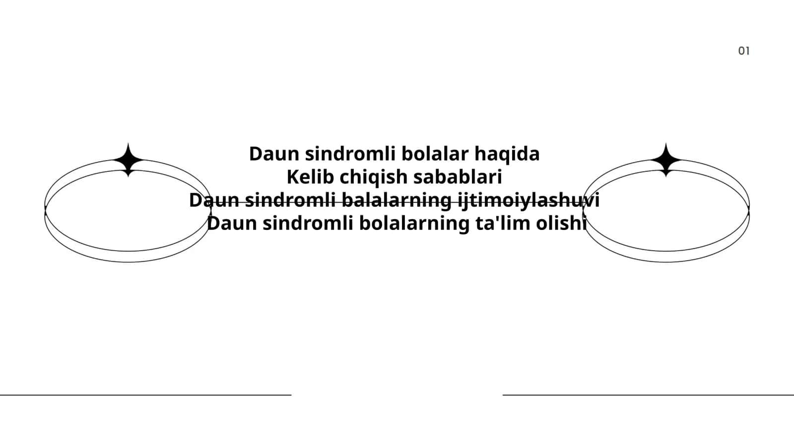 Daun sindromli bolalar haqida 1