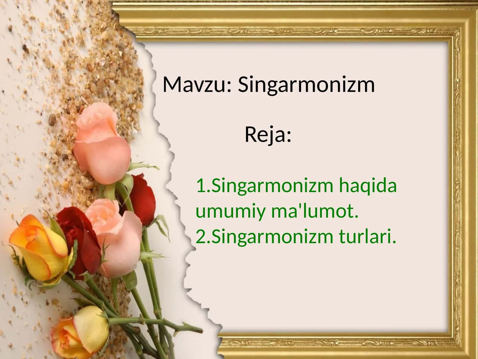 Singarmonizm 1