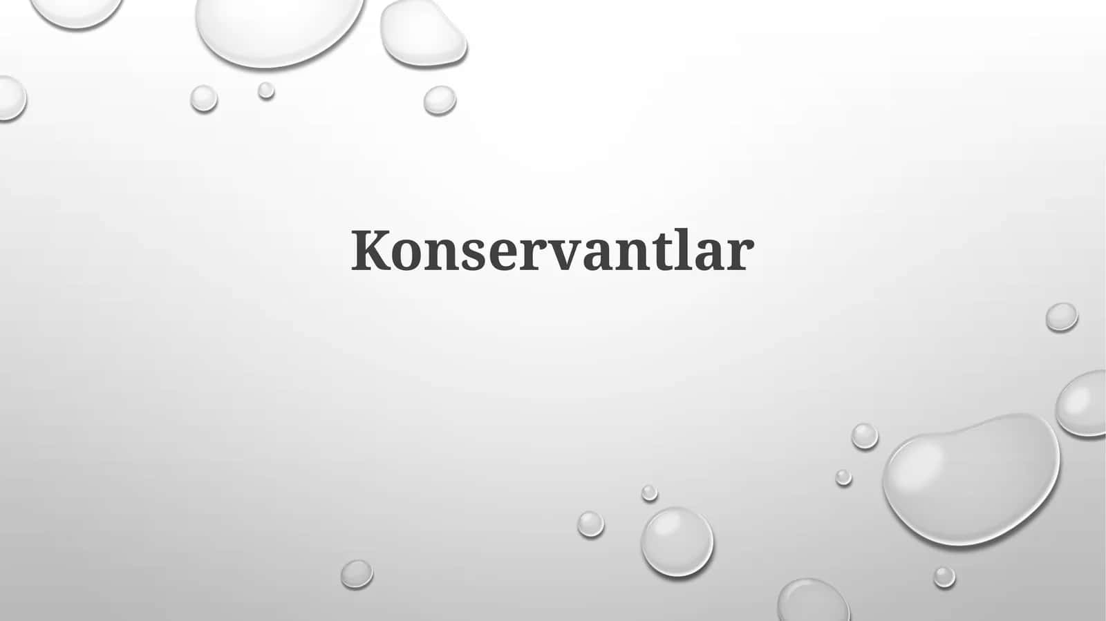 Konservantlar - Ta'rif, Turlari va Ta'sir Mexanizmlari 1