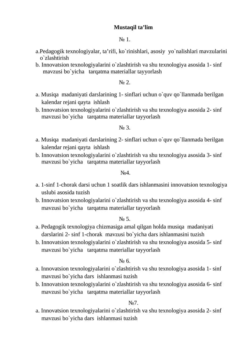 Innovatsion texnologiyalar va tarqatma materiallar 1