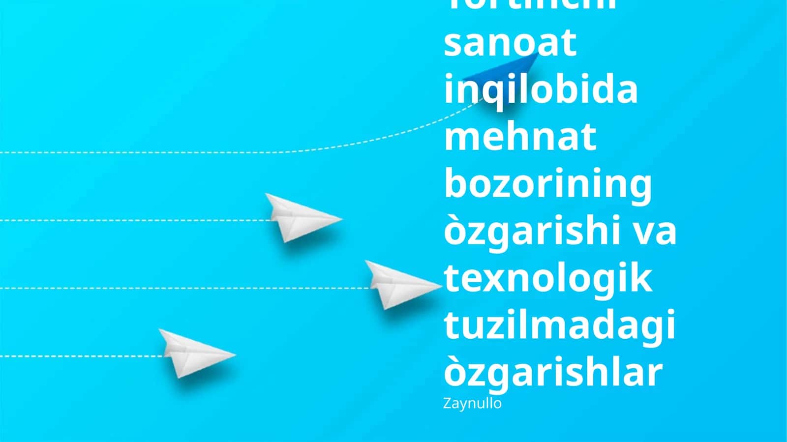 Tòrtinchi sanoat inqilobida mehnat bozorining òzgarishi va texnologik tuzilmadagi òzgarishlar 1