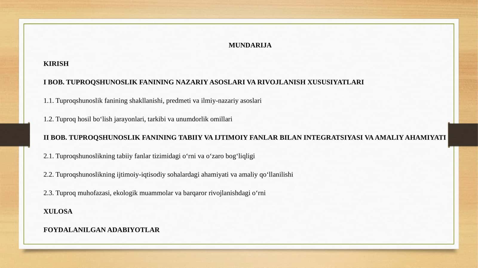 TUPROQSHUNOSLIK FANINING NAZARIY ASOSLARI VA RIVOJLANISH XUSUSIYATLARI 1