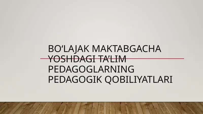 Ta‘lim pedagoglarningpedagogik qobiliyatlari 1