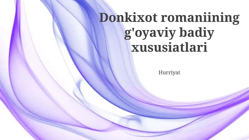 Don Kixot romani 1
