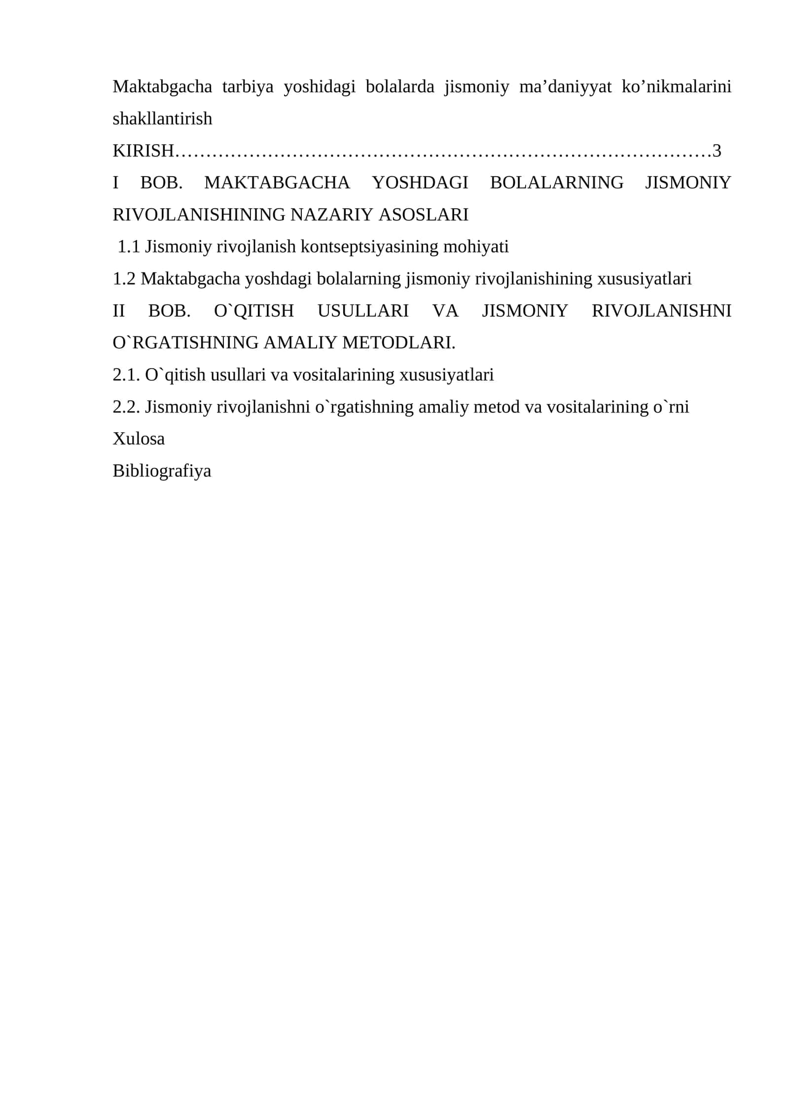 Maktabgacha tarbiya yoshidagi bolalarda jismoniy ma’daniyyat ko’nikmalarini shakllantirish 1