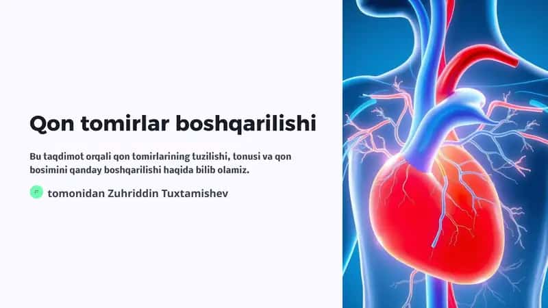 Qon tomirlar boshqarilishi 1