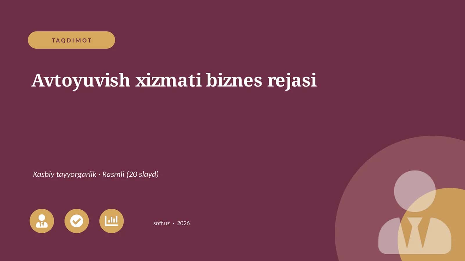 Avtoyuvish xizmati biznes rejasi 1