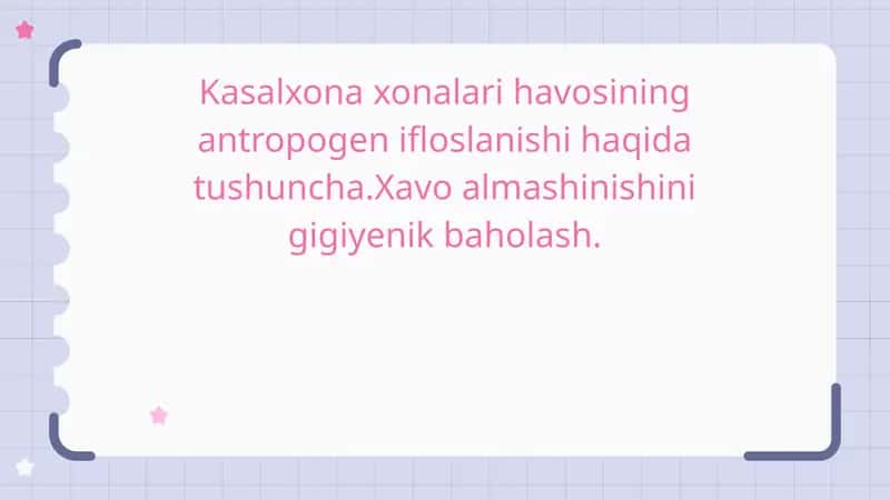 Antropogen ifloslanish gigienasi 1