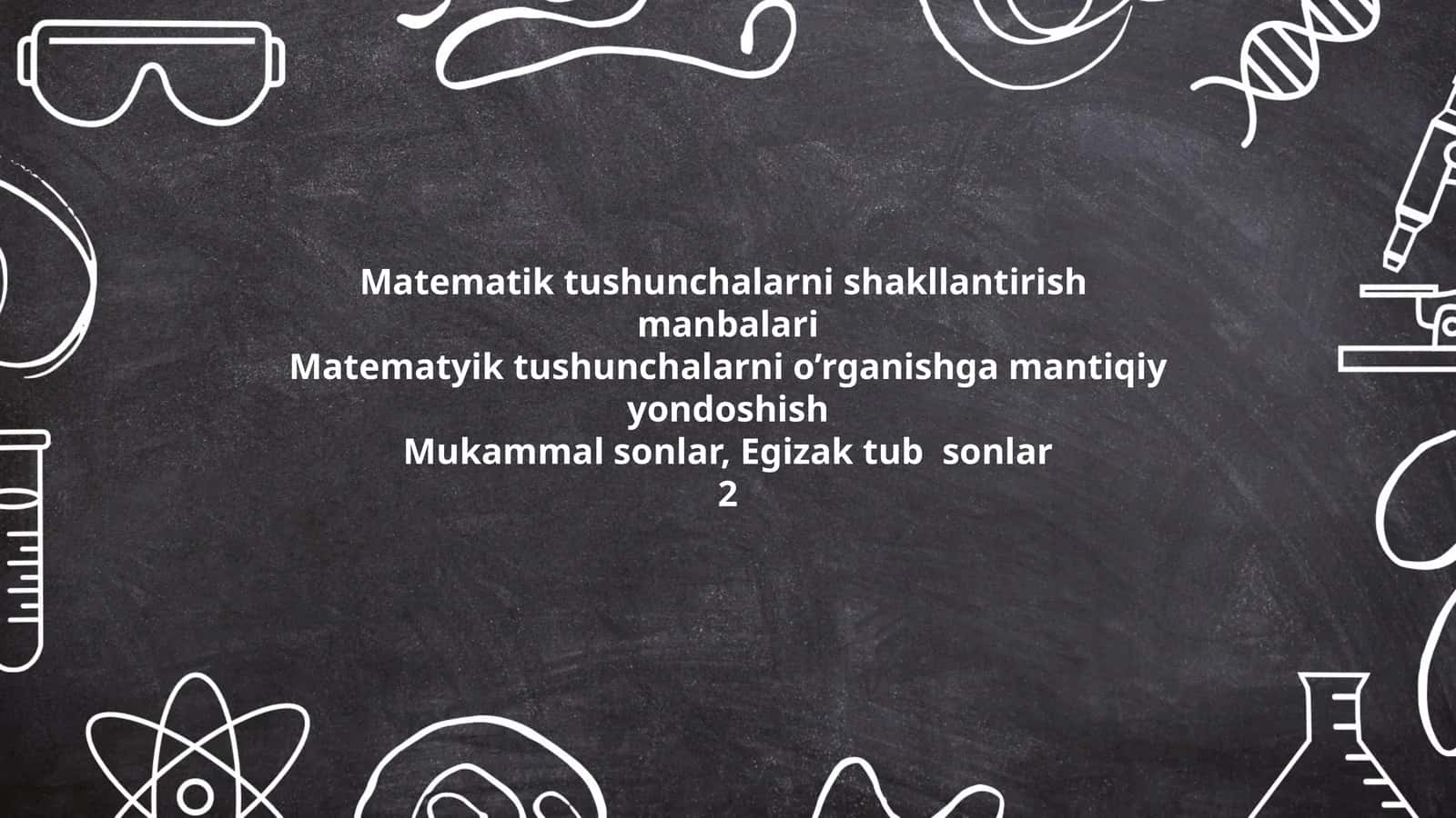 Matematik tushunchalarni shakllantirish tamoyillari 1
