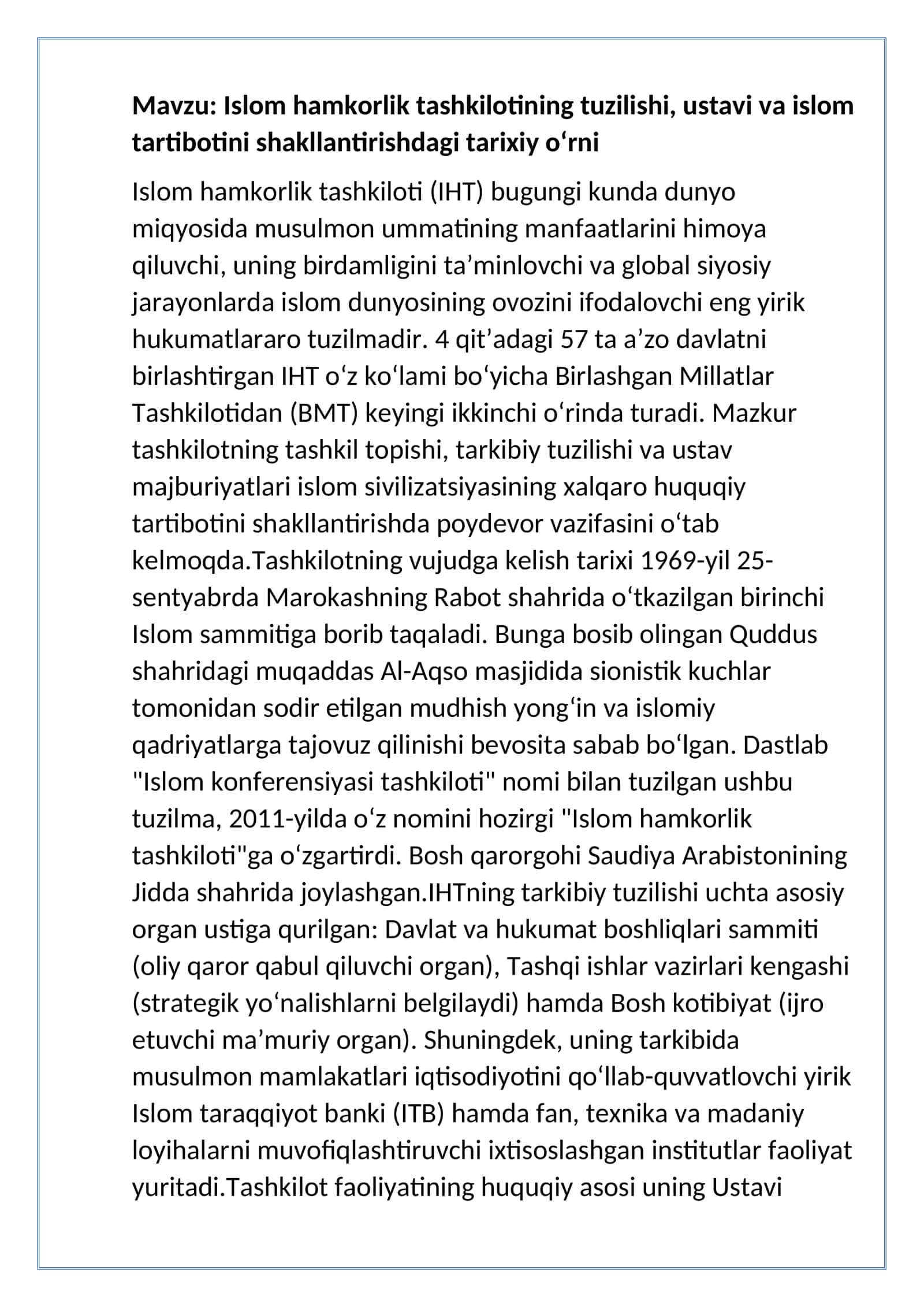 islom hamkotlik tashkiloti 1