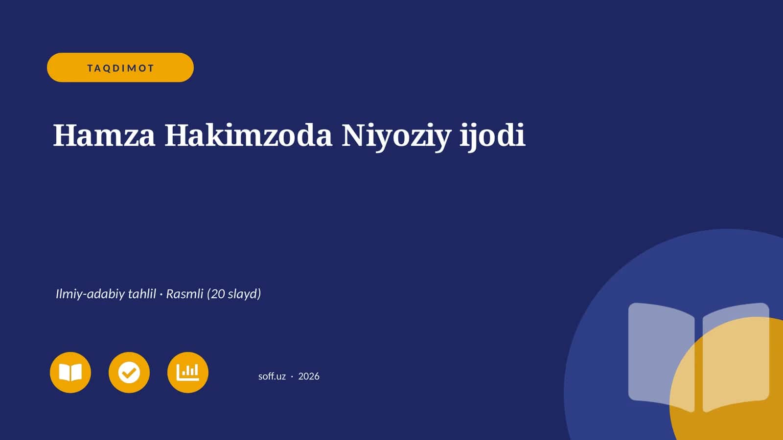 Hamza Hakimzoda Niyoziy ijodi 1