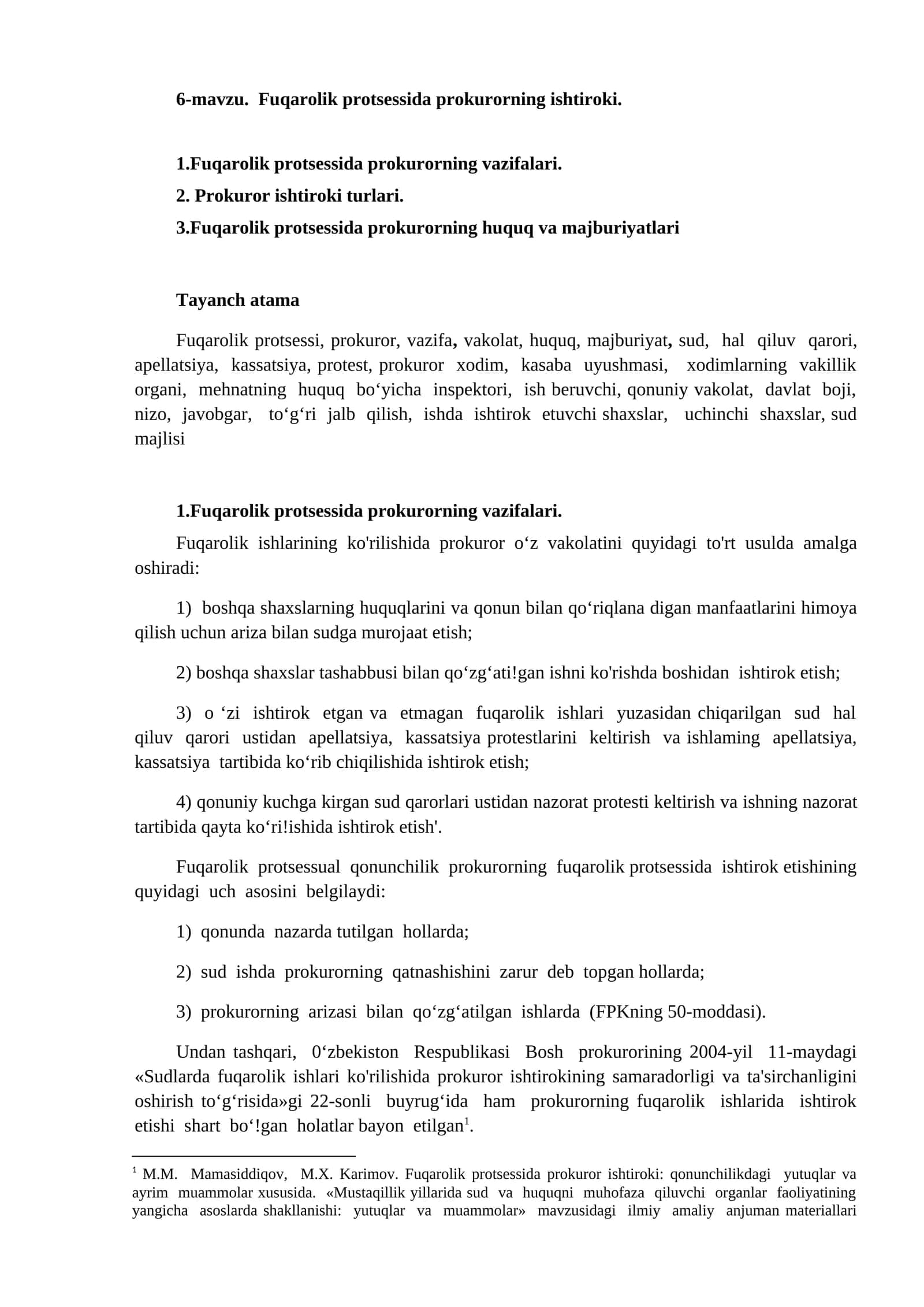 Fuqarolik protsessida prokurorning ishtiroki 1