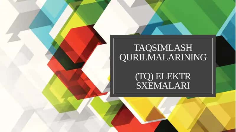 Taqsimlash qurilmalari 1