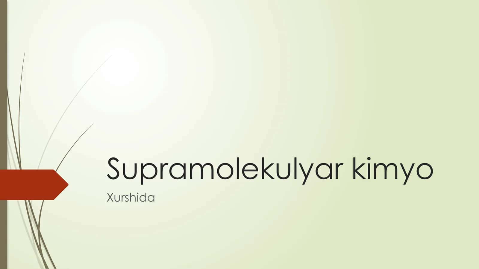 Supramolekulyar kimyo 1