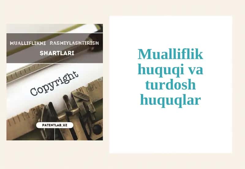 Mualliflik huquqi va turdosh huquqlar 1
