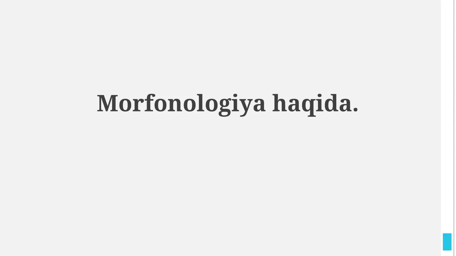 Morfonologiyahaqida 1