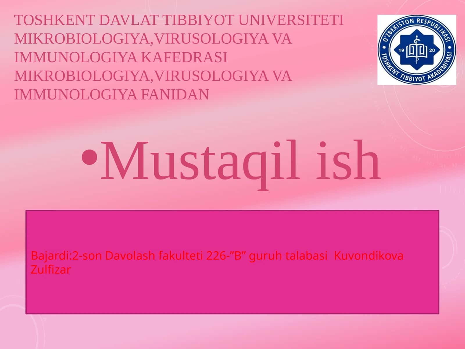 Bakteriyalarning bioplyonka hosil qilishi va uning praktik ahamiyati 1