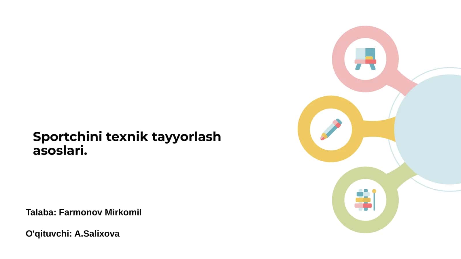 Sportchini texnik tayyorlash asoslari 1