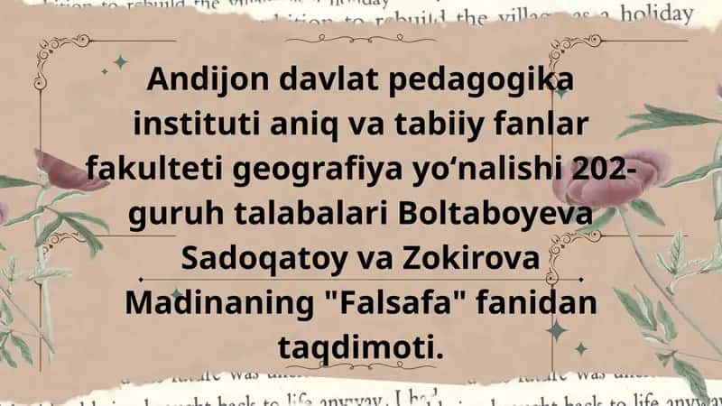 Falsafa 1