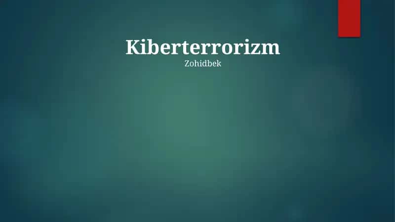 Kiberterrorizm 1