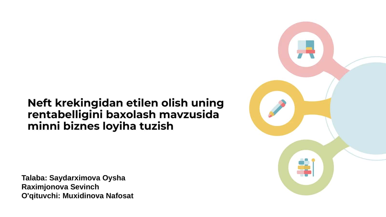 Neft krekingi va etilen ishlab chiqarish asoslari 1