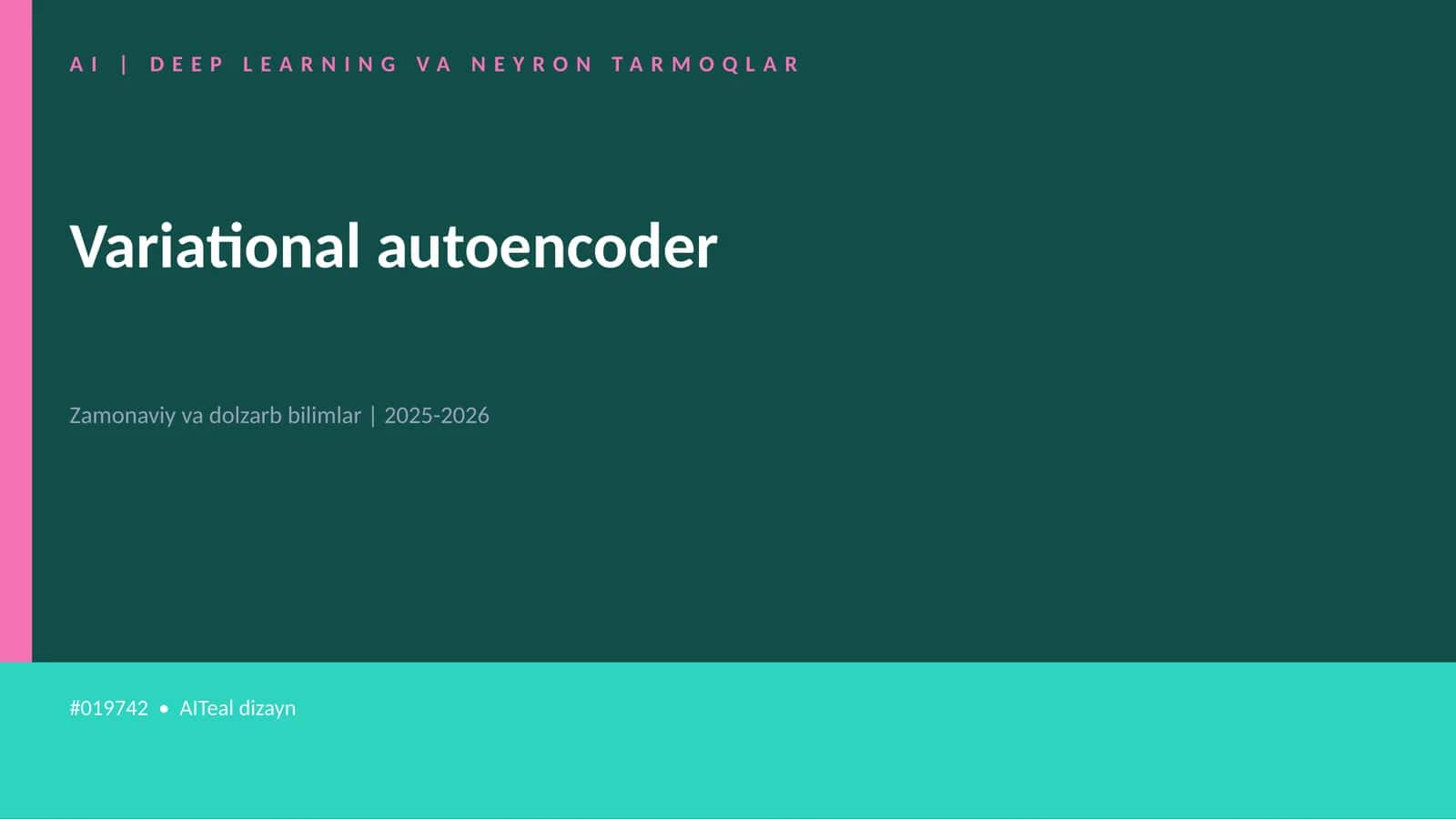 AI | DEEP LEARNING VA NEYRON TARMOQLAR 1
