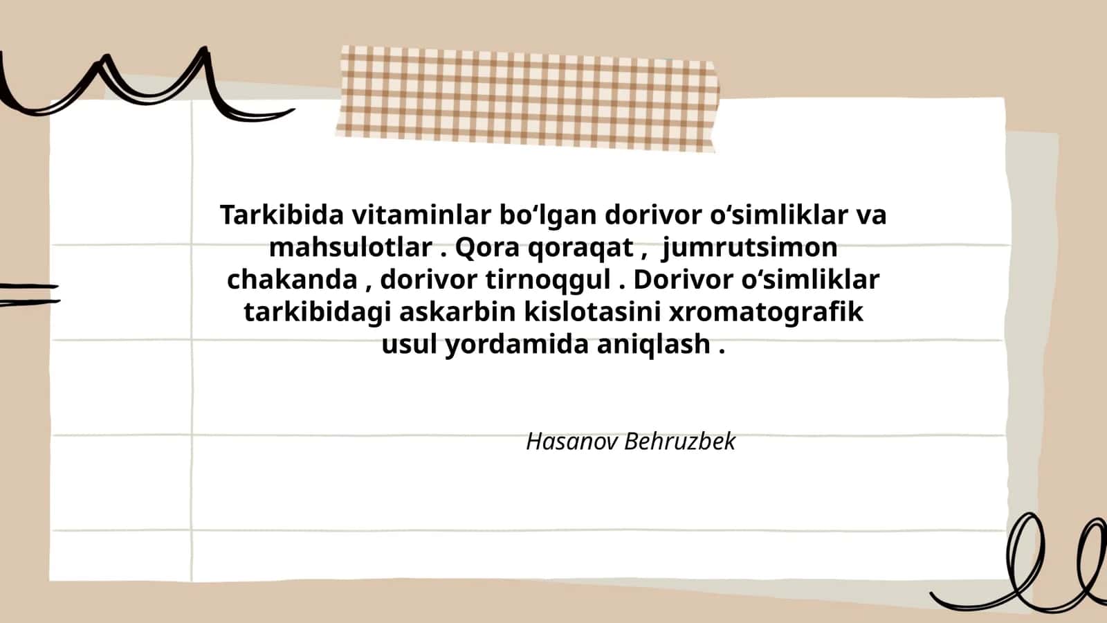 Dorivor o‘simliklar va mahsulotlar 1