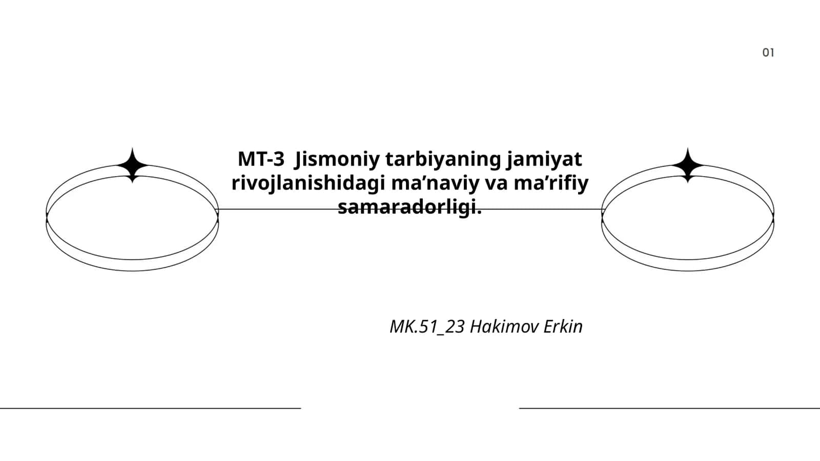 MT-3 Jismoniy tarbiyaning jamiyat rivojlanishidagi ma’naviy va ma’rifiy samaradorligi 1