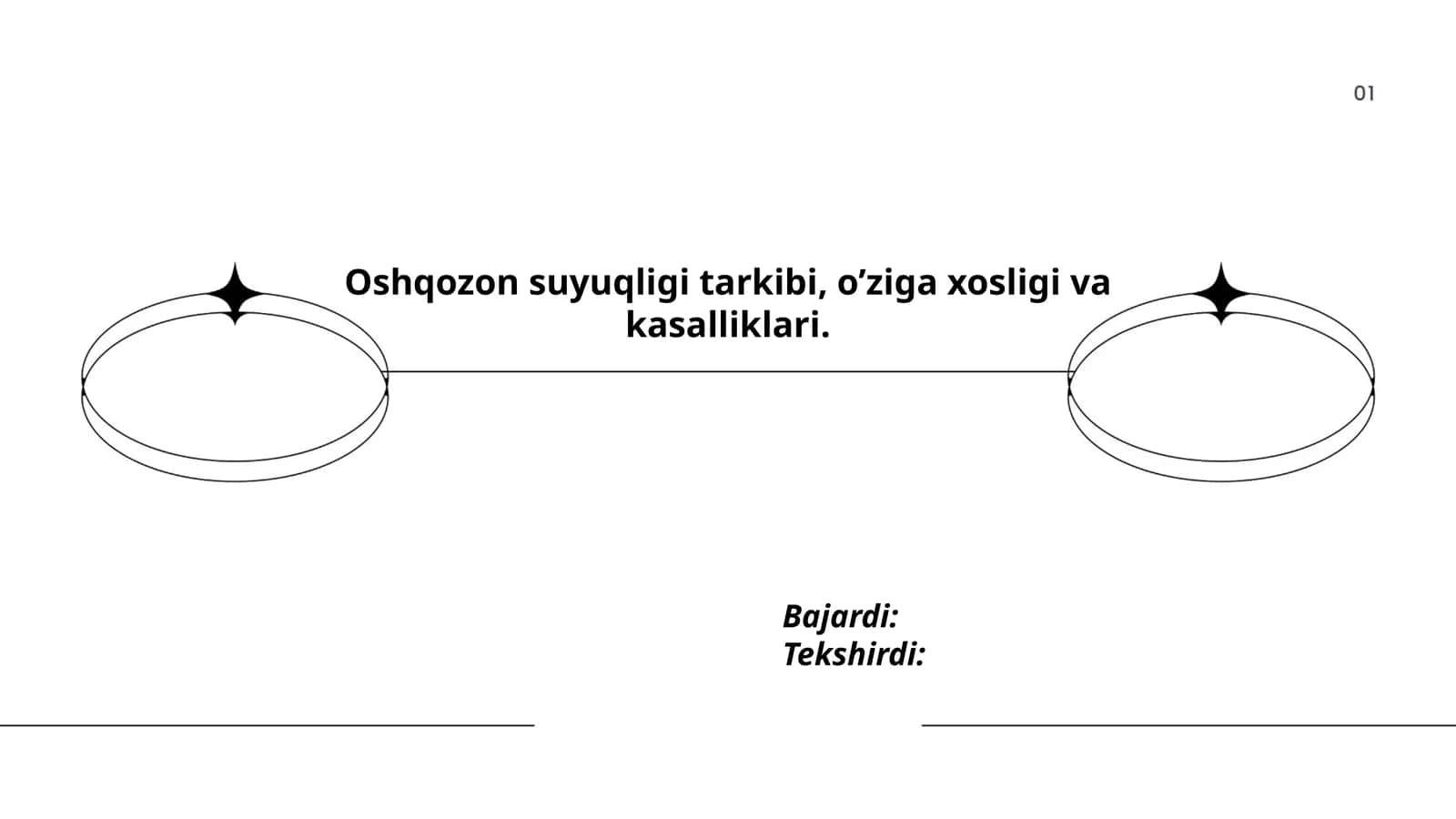 Oshqozon suyuqligi tarkibi, o’ziga xosligi va kasalliklari 1