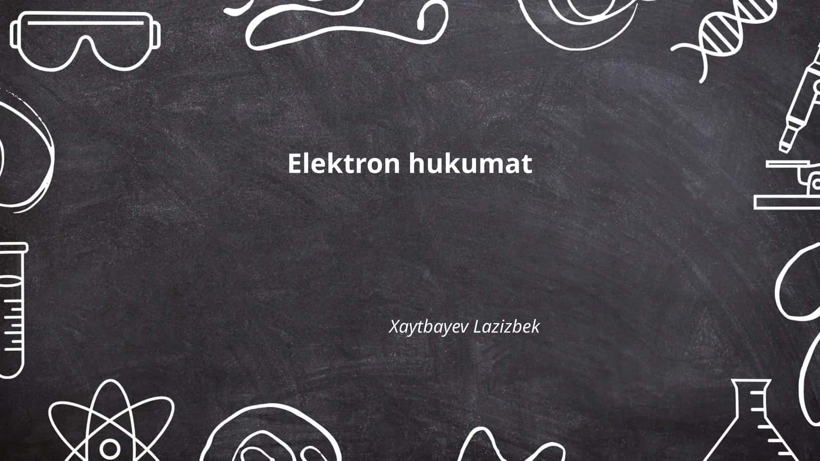 Elektron hukumat 1