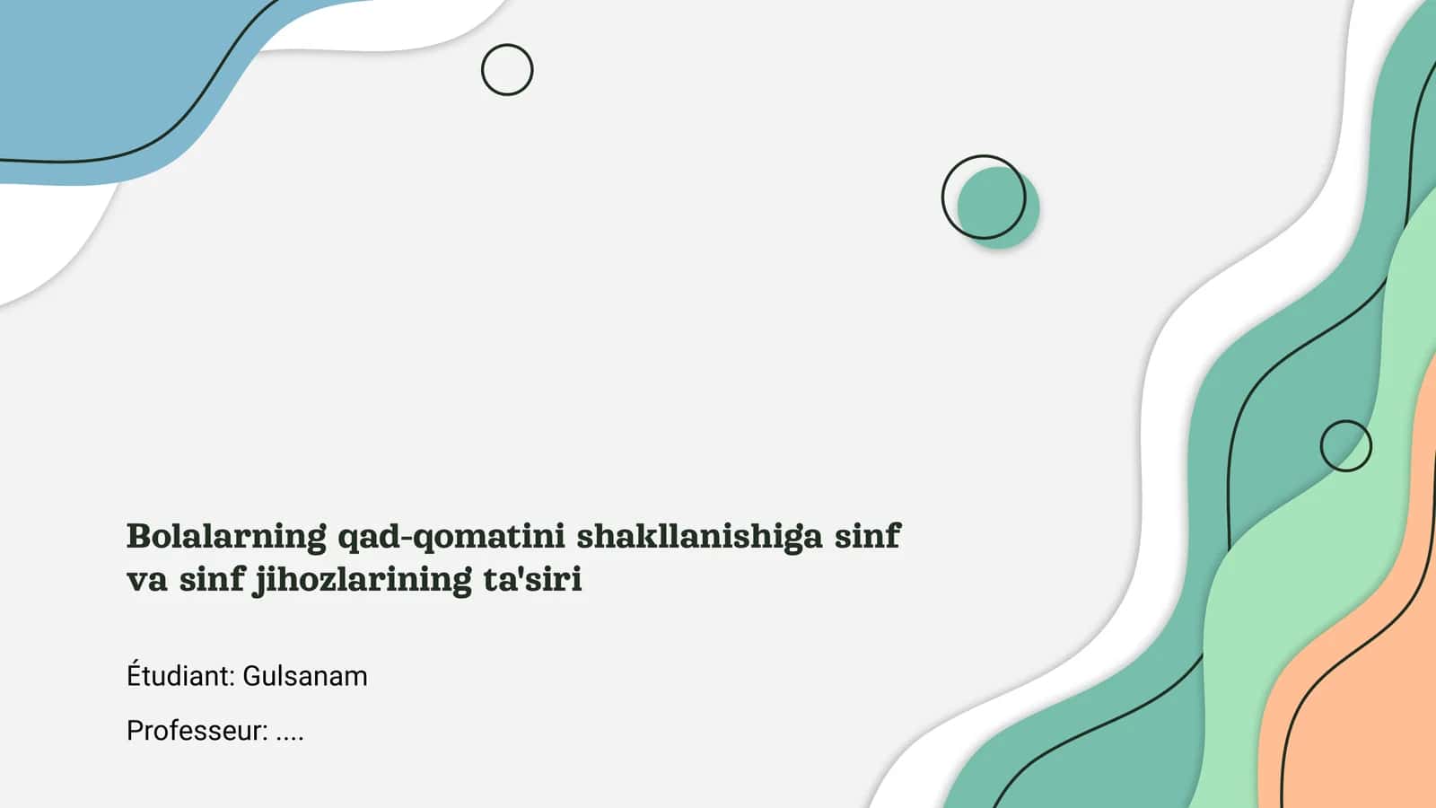 Bolalarning qad-qomatini shakllanishiga sinf va sinf jihozlarining ta'siri 1