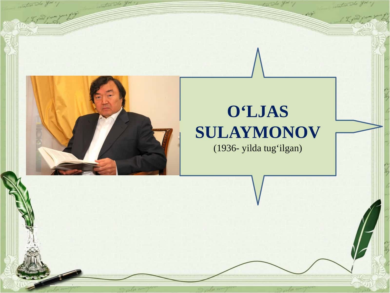 O‘LJAS SULAYMONOV 1