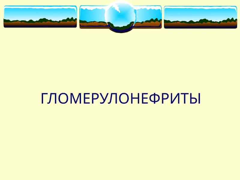 ГЛОМЕРУЛОНЕФРИТЫ 1