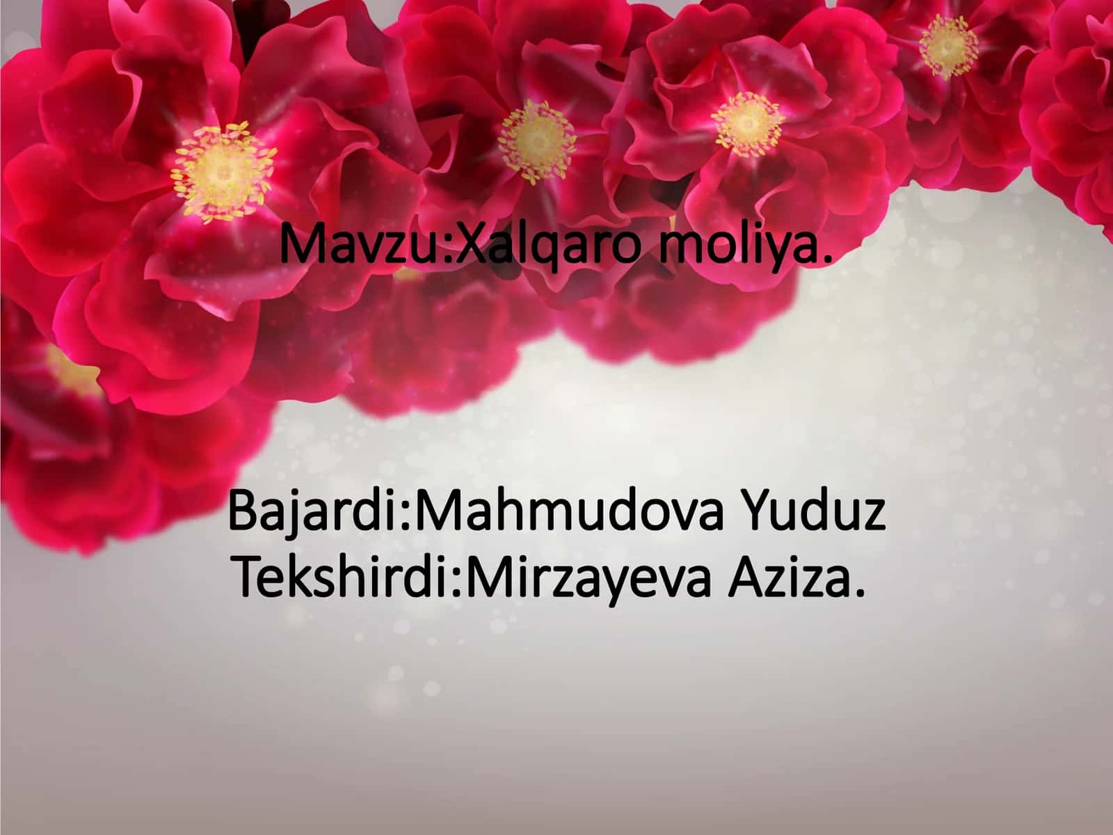 Xalqaro moliya 1