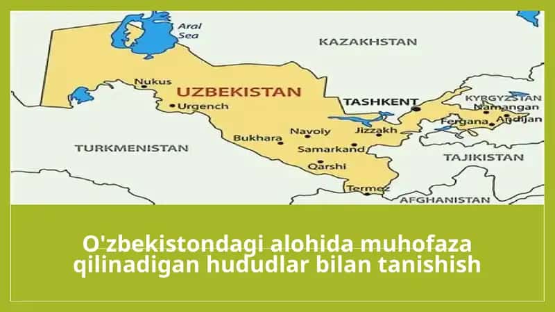O'zbekistondagi alohida muhofaza qilinadigan hududlar bilan tanishish 1