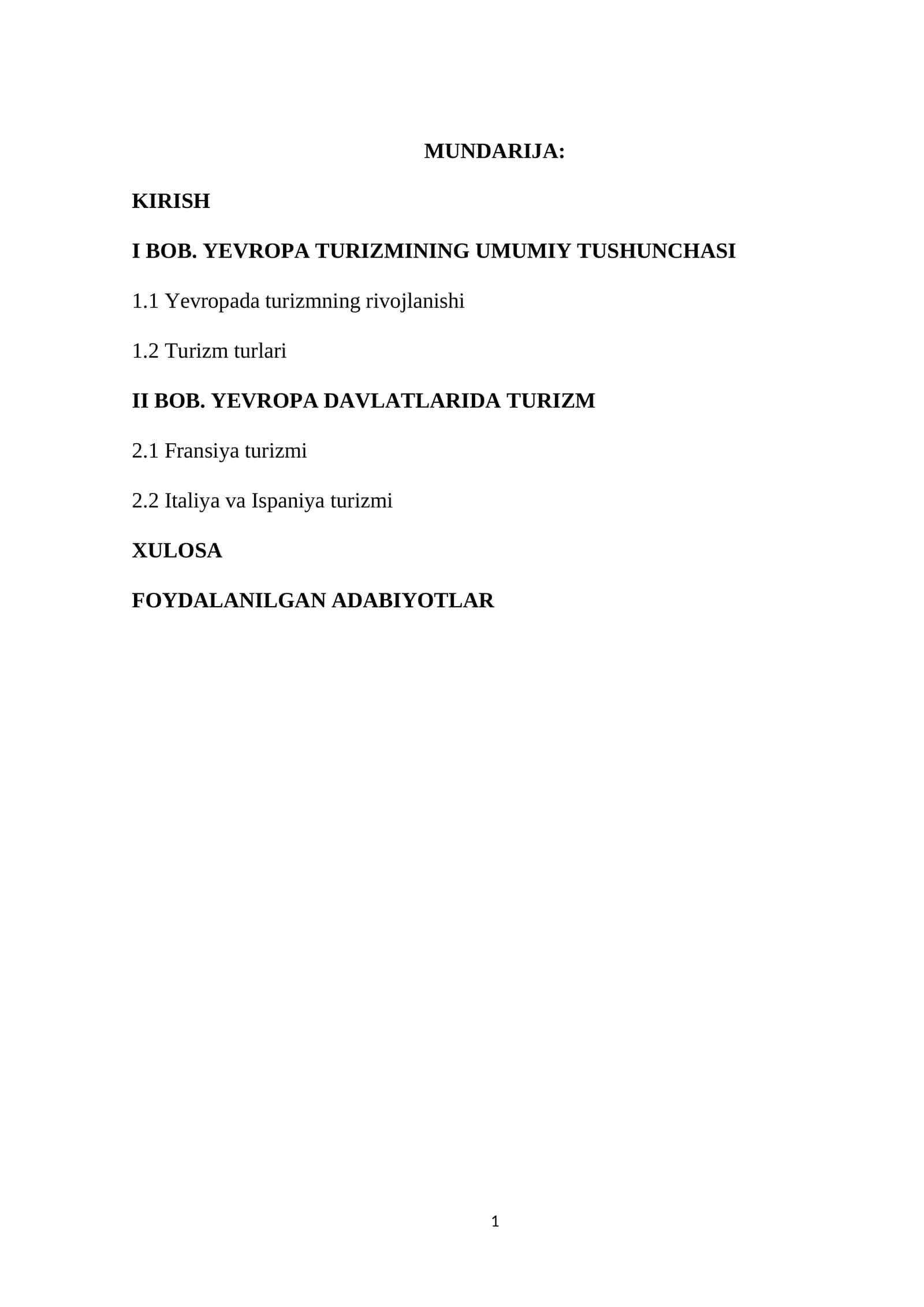 Yevropa turizmi 1