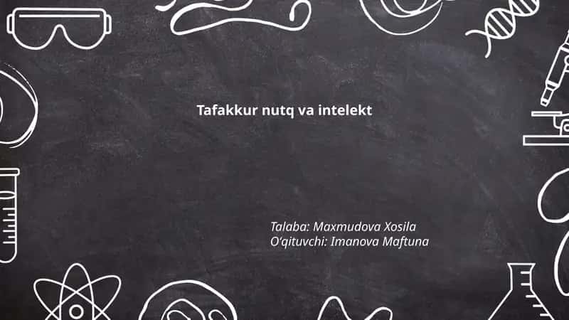 Tafakkur nutq va intelekt 1